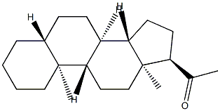 (17α)-5α-Pregnan-20-one Struktur