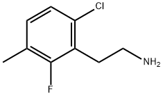 2-(6-chloro-2-fluoro-3-methylphenyl)ethanamine Struktur