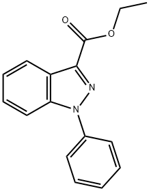 1H-Indazole-3-carboxylic acid, 1-phenyl-, ethyl ester Struktur