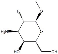 alpha-D-Altropyranoside, methyl 3-amino-2,3-dideoxy-2-fluoro- (9CI) Struktur