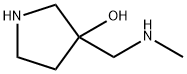 3-Pyrrolidinol,3-[(methylamino)methyl]-(9CI) Struktur