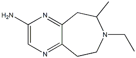 5H-Pyrazino[2,3-d]azepin-2-amine,7-ethyl-6,7,8,9-tetrahydro-8-methyl-(9CI) Struktur