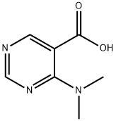 5-Pyrimidinecarboxylicacid,4-(dimethylamino)-(9CI) Struktur