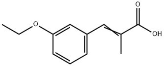 2-Propenoicacid,3-(3-ethoxyphenyl)-2-methyl-(9CI) Struktur