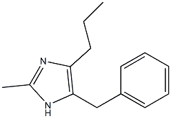 1H-Imidazole,2-methyl-4-(phenylmethyl)-5-propyl-(9CI) Struktur