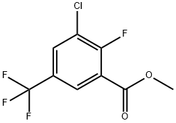 methyl 3-chloro-2-fluoro-5-(trifluoromethyl)benzoate Struktur