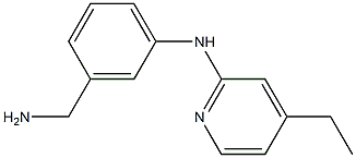 2-Pyridinamine,N-[3-(aminomethyl)phenyl]-4-ethyl-(9CI) Struktur