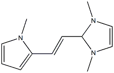 1H-Imidazole,2,3-dihydro-1,3-dimethyl-2-[(1E)-2-(1-methyl-1H-pyrrol-2-yl)ethenyl]-(9CI) Struktur