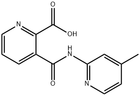 2-Pyridinecarboxylicacid,3-[[(4-methyl-2-pyridinyl)amino]carbonyl]-(9CI) Struktur