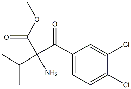 Phenylalanine,  3,4-dichloro--alpha--(1-methylethyl)--bta--oxo-,  methyl  ester Struktur