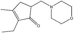 2-Cyclopenten-1-one,2-ethyl-3-methyl-5-(4-morpholinylmethyl)-(9CI) Struktur