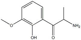 1-Propanone,2-amino-1-(2-hydroxy-3-methoxyphenyl)-(9CI) Struktur