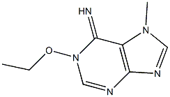 6H-Purin-6-imine,1-ethoxy-1,7-dihydro-7-methyl-(9CI) Struktur