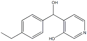 4-Pyridinemethanol,alpha-(4-ethylphenyl)-3-hydroxy-(9CI) Struktur