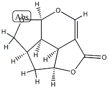 2H,5H-1,4,7-Trioxacyclopent[jkl]-as-indacen-5-one,2a,3,3a,7a,7b,7c-hexahydro-,(2aR,3aS,7aS,7bR,7cS)-(9CI) Struktur