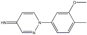 4(1H)-Pyridazinimine,1-(3-methoxy-4-methylphenyl)-(9CI) Struktur