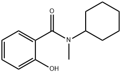 N-cyclohexyl-2-hydroxy-N-methylbenzamide Struktur