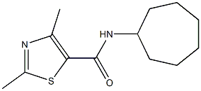 5-Thiazolecarboxamide,N-cycloheptyl-2,4-dimethyl-(9CI) Struktur