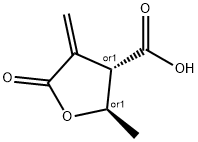 3-Furancarboxylicacid,tetrahydro-2-methyl-4-methylene-5-oxo-,(2R,3S)-rel-(9CI) Struktur