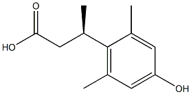 Benzenepropanoic acid, 4-hydroxy-ba,2,6-trimethyl-, (baR)- (9CI) Struktur