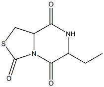 3H-Thiazolo[3,4-a]pyrazine-3,5,8-trione,6-ethyltetrahydro-(9CI) Struktur