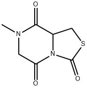 3H-Thiazolo[3,4-a]pyrazine-3,5,8-trione,tetrahydro-7-methyl-(9CI) Struktur