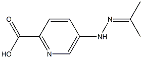 2-Pyridinecarboxylicacid,5-[(1-methylethylidene)hydrazino]-(9CI) Struktur