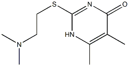 4(1H)-Pyrimidinone,2-[[2-(dimethylamino)ethyl]thio]-5,6-dimethyl-(9CI) Struktur