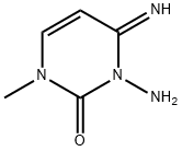 2(1H)-Pyrimidinone,3-amino-3,4-dihydro-4-imino-1-methyl-(9CI) Struktur