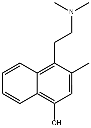 1-Naphthalenol,4-[2-(dimethylamino)ethyl]-3-methyl-(9CI) Struktur