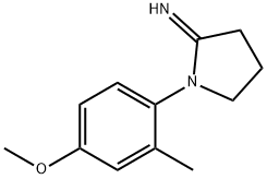 2-Pyrrolidinimine,1-(4-methoxy-2-methylphenyl)-(9CI) Struktur