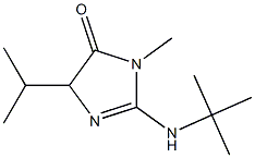 4H-Imidazol-4-one,2-[(1,1-dimethylethyl)amino]-3,5-dihydro-3-methyl-5-(1-methylethyl)-(9CI) Struktur