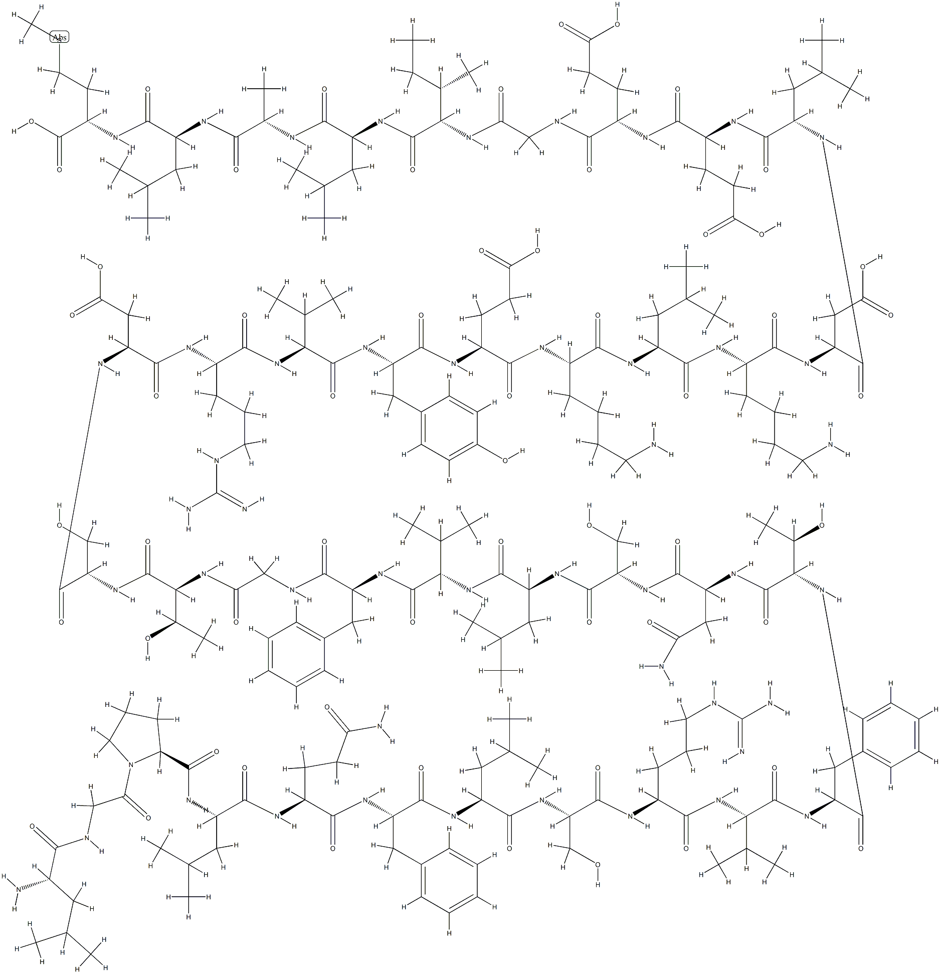 somatotropin fragment 87-124 Struktur