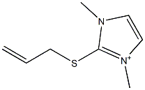 1H-Imidazolium,1,3-dimethyl-2-(2-propenylthio)-(9CI) Struktur