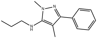 1H-Pyrazol-5-amine,1,4-dimethyl-3-phenyl-N-propyl-(9CI) Struktur