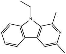 9H-Pyrido[3,4-b]indole,9-ethyl-1,3-dimethyl-(9CI) Struktur