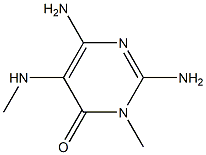 4(3H)-Pyrimidinone,2,6-diamino-3-methyl-5-(methylamino)-(9CI) Struktur