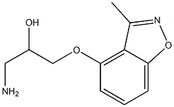 2-Propanol,1-amino-3-[(3-methyl-1,2-benzisoxazol-4-yl)oxy]-(9CI) Struktur