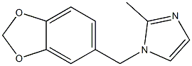 1H-Imidazole,1-(1,3-benzodioxol-5-ylmethyl)-2-methyl-(9CI) Struktur