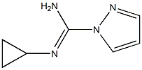 1H-Pyrazole-1-carboximidamide,N-cyclopropyl-(9CI) Struktur