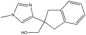 1H-Indene-2-methanol,2,3-dihydro-2-(1-methyl-1H-imidazol-4-yl)-(9CI) Struktur