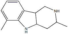 2H-Pyrido[4,3-b]indole,1,3,4,4a,5,9b-hexahydro-3,6-dimethyl-(9CI) Struktur