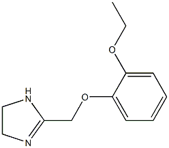 1H-Imidazole,2-[(2-ethoxyphenoxy)methyl]-4,5-dihydro-(9CI) Struktur