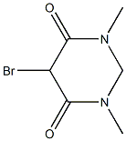 4,6(1H,5H)-Pyrimidinedione,5-bromodihydro-1,3-dimethyl-(9CI) Struktur