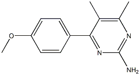 2-Pyrimidinamine,4-(4-methoxyphenyl)-5,6-dimethyl-(9CI) Struktur