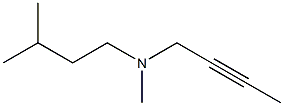 2-Butyn-1-amine,N-methyl-N-(3-methylbutyl)-(9CI) Struktur