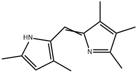 1H-Pyrrole,3,5-dimethyl-2-[(3,4,5-trimethyl-2H-pyrrol-2-ylidene)methyl]-(9CI) Struktur