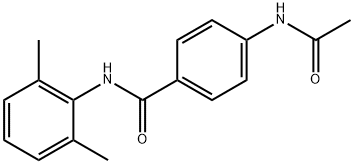 4-Acetylamino-N-(2,6-dimethylphenyl)benzamide Struktur