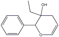 2H-Pyran-3-ol,3-ethyl-3,4-dihydro-2-phenyl-(9CI) Struktur