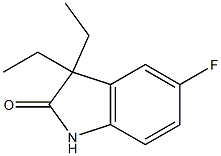 2H-Indol-2-one,3,3-diethyl-5-fluoro-1,3-dihydro-(9CI) Struktur